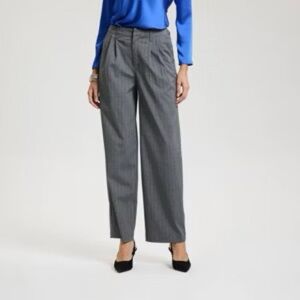 NWT Women's Wide Leg Tailored Pants - A New Day™, Size 10, Grey Striped